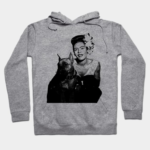 Billie Holiday Vintage Hoodie by tykler